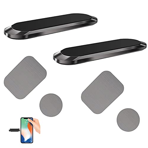 2 Handyhalter fürs Auto Handyhalterung Auto Magnet Streifen Handyhalterung Universal Handyhalterung Auto Magnetischem Telefonhalter Kompatibel mit Smartphone für iPhone 12 11 Pro XS Max XS 8 7 von Grasslandy