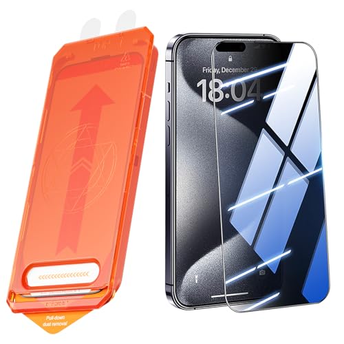 Gratuipolmep Pack of 2 Panzerglas für iPhone 15 Pro 6,1 Zoll, Schutzfolie iphone 15 pro Auto-Installation, Panzerglas iphone 15 Pro 9H Härte Tempered Glass Full Screen Protector Anti-Fingerprint Gratuipolmep Pack of 2 Panzerglas für iPhone 15 Pro 6,1 Zoll, Schutzfolie iphone 15 pro Auto-Installation, Panzerglas iphone 15 Pro 9H Härte Tempered Glass Full Screen Protector Anti-Fingerprint von Gratuipolmep
