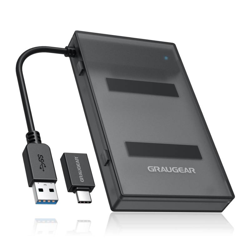 GRAUGEAR USB-A/C 3.1 Adapterkabel  2,5 SATA SSD/HDD von GrauGear