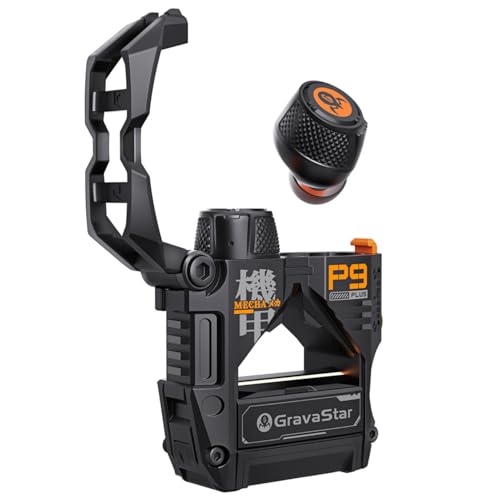 GravaStar Sirius Plus Bluetooth Kopfhörer, ANC Kopfhörer Kabellos Bluetooth 5.3, In Ear Kopfhörer mit 4 ENC Noise Cancelling Mic, 28H Tiefer Bass, IPX4 für Sport/Arbeit, Anpassungs App für iOS/Android von GravaStar