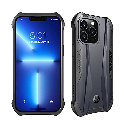 GravaStar für iPhone Pro Max 13 Stoßfestes Magsafe Ladegerät Kompatibel Verdickte 4 Eck Technologie Verstärkter Fallschutz Anti-Rutsch Matte Oberfläche iPhone 13 Pro Max Hülle (Navy Blue) von GravaStar