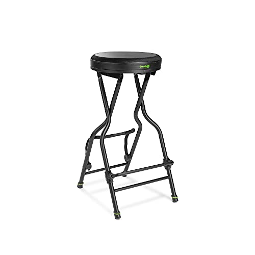 Gravity FG SEAT 1 Musiker Stuhl mit Gitarrenständer, Höhenverstellbar mit Belastbarkeit bis 120 kg, schwarz Gravity FG SEAT 1 Musiker Stuhl mit Gitarrenständer, Höhenverstellbar mit Belastbarkeit bis 120 kg, schwarz von Gravity