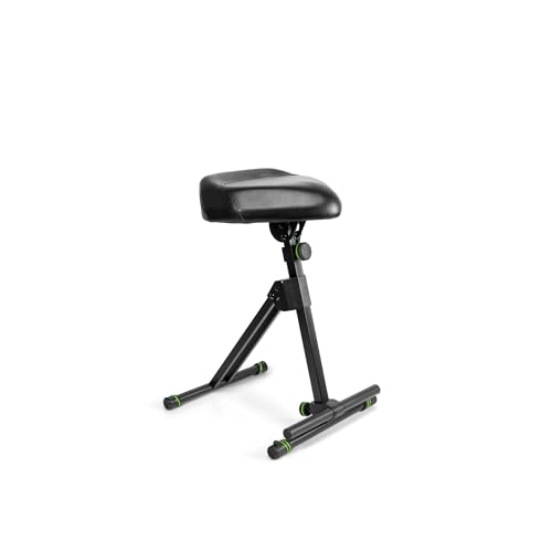 Gravity FM SEAT 1 - Höhenverstellbare Stehhilfe mit Fußstütze, Höhenverstellung bis 97 cm, schwarz von Gravity