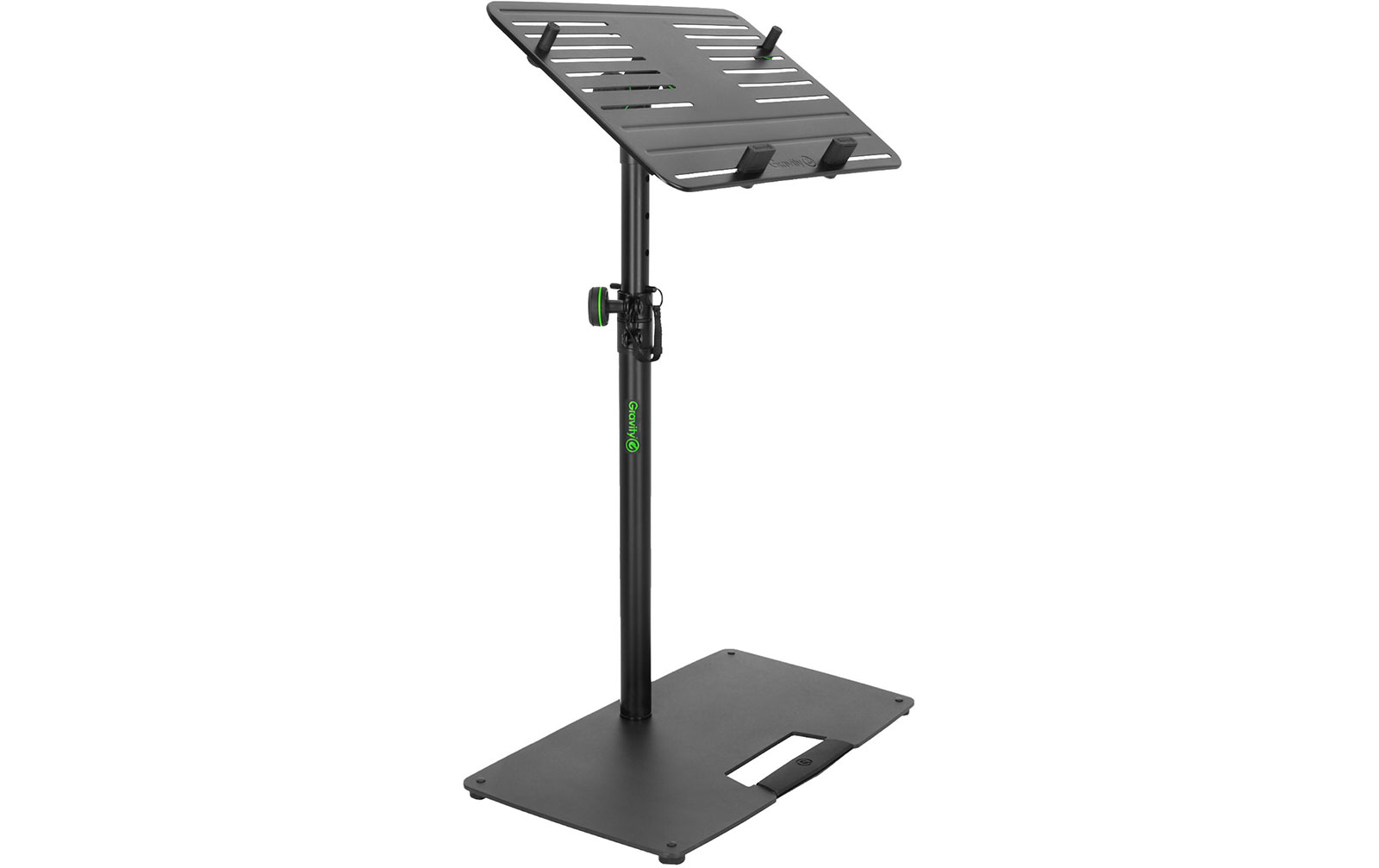 Gravity LTS T 02 B - Universal Laptop-Ständer mit verstellbaren Haltepins und Stahlfuß, Schwarz Gravity LTS T 02 B - Universal Laptop-Ständer mit verstellbaren Haltepins und Stahlfuß, Schwarz von Gravity