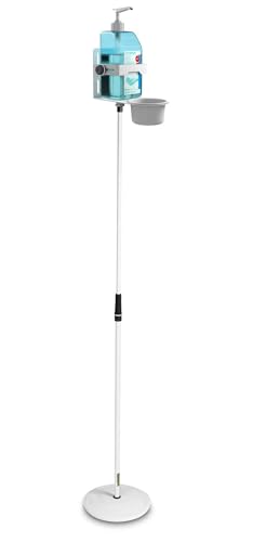 Gravity MS 23 DIS 01 W - Höhenverstellbarer Desinfektionsmittelständer mit Universal Halter Weiß Gravity MS 23 DIS 01 W - Höhenverstellbarer Desinfektionsmittelständer mit Universal Halter Weiß von Gravity