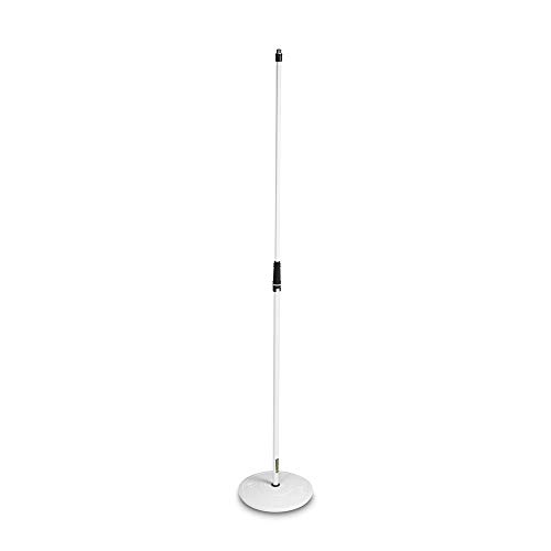 Gravity MS 23 W - Mikrofonständer, gerade, mit Tellerfuß, weiß von Gravity