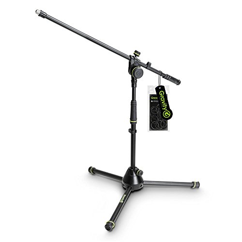 Gravity MS 4221 B - Mikrofonständer Kurz mit Dreibein-Klappfuß und 2-Punkt Galgen, 500 mm Galgen, schwarz Gravity MS 4221 B - Mikrofonständer Kurz mit Dreibein-Klappfuß und 2-Punkt Galgen, 500 mm Galgen, schwarz von Gravity