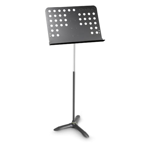 Gravity Orchester-Notenpult mit gelochter Ablage NS ORC 2 schwarz, GNSORC2, oneSize von Gravity