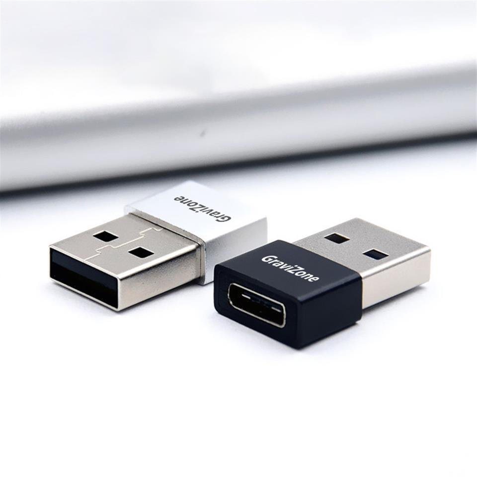 Gravizone Adapter Gravizone USB A Stecker zu USB C Buchse USB-Adapter Usb-A zu Usb-C von Gravizone