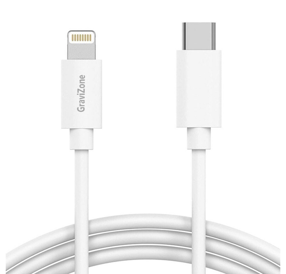 Gravizone Für Apple iPhone/iPad Ladekabel USB C Kabel 1 Meter Lang Smartphone-Kabel, Usb Typ C, iPhone Stecker (für IOS, 8-Pin) von Gravizone