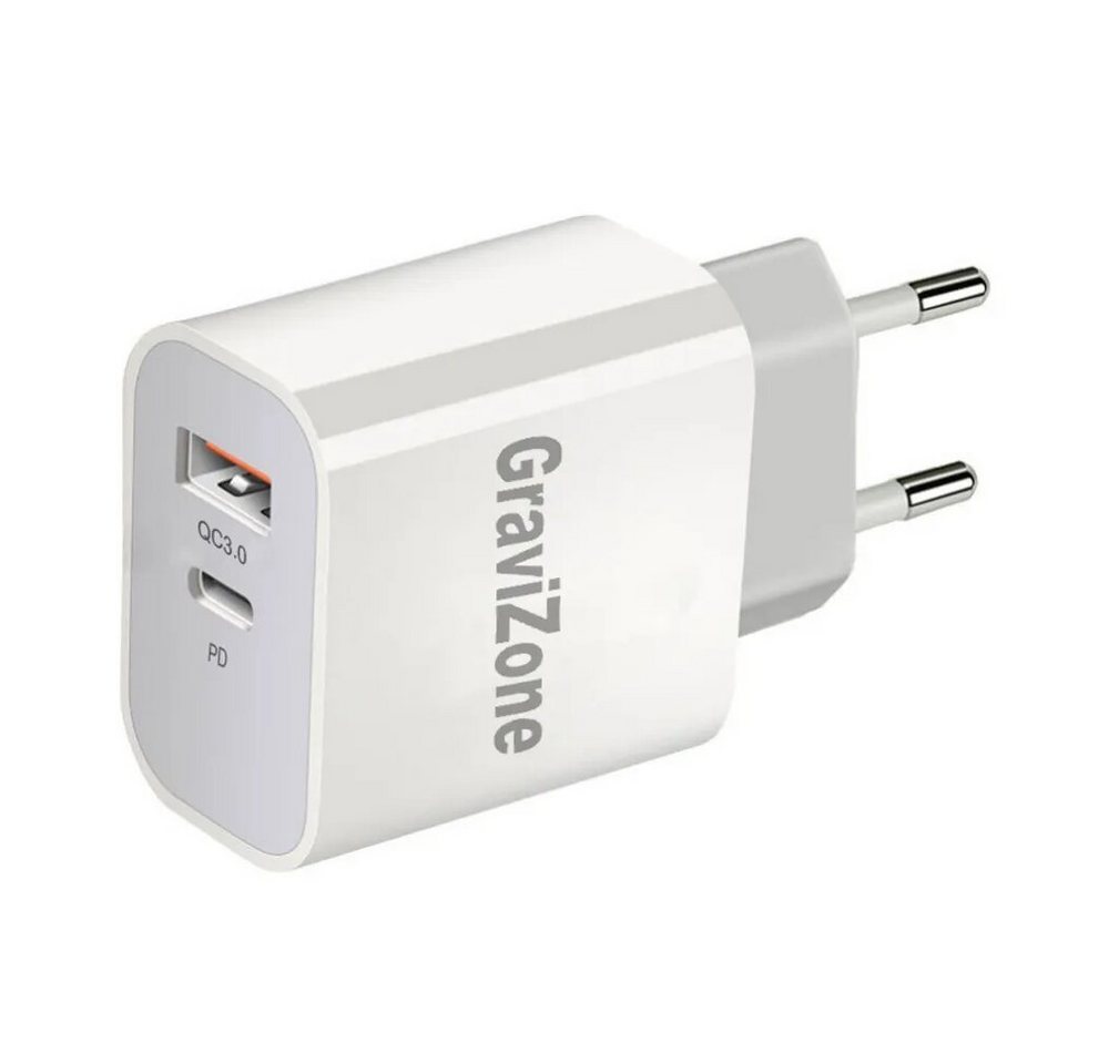 Gravizone Für Apple iPhone Pro Max Ladegerät Netzteil 20W USB-C Power Adapter Smartphone-Ladegerät (nicht zutreffend, 1x Netzteil) von Gravizone