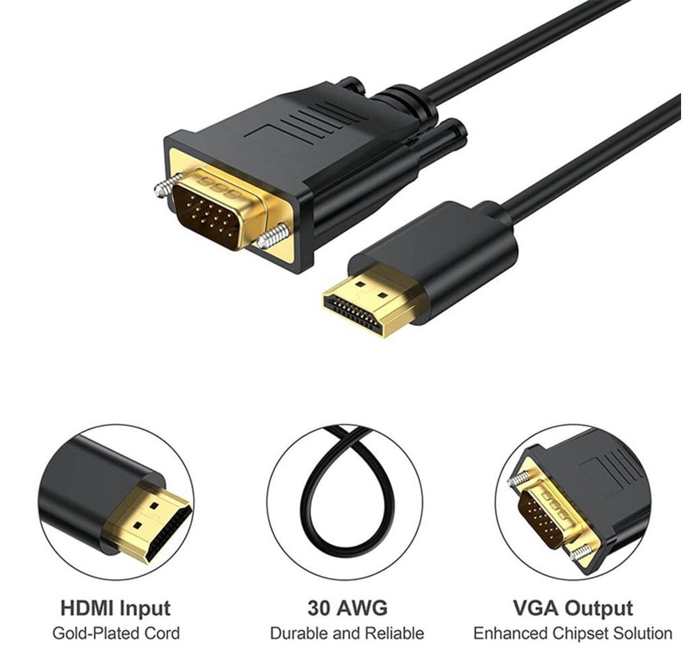 Gravizone HDMI-Kabel, Hdmi, Vga, (100 cm) von Gravizone