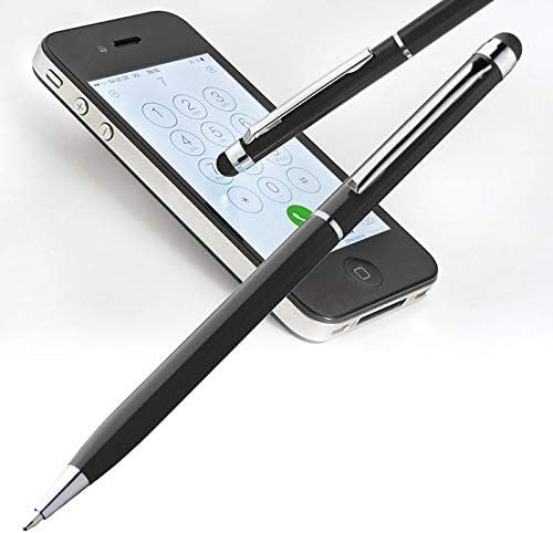 10 Touchpen Drehkugelschreiber mit Gravur / aus Edelstahl / Farbe: schwarz von Gravur by Livepac Office