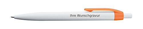 100x Kugelschreiber mit Gravur / Clipfarbe: orange 100x Kugelschreiber mit Gravur / Clipfarbe: orange von Gravur by Livepac Office