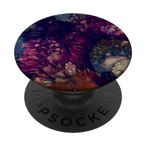 Design in Blau, Grün, Lila Orange Braun AEHP307 PopSockets PopGrip: Ausziehbarer Sockel und Griff für Handys/Tablets mit Tauschbarem Top von Gray & Gold Publishing