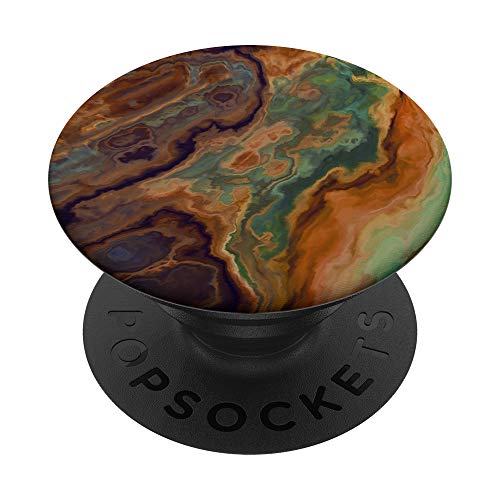 Design in Grün lue Gelb Orange Braun Rot AEHP295 PopSockets PopGrip: Ausziehbarer Sockel und Griff für Handys/Tablets mit Tauschbarem Top von Gray & Gold Publishing