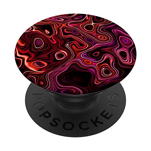 Design in Orange Rot Violett Maroon AEHP279 PopSockets PopGrip: Ausziehbarer Sockel und Griff für Handys/Tablets mit Tauschbarem Top von Gray & Gold Publishing