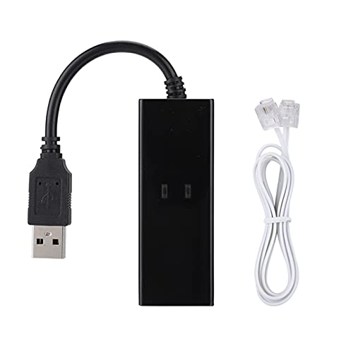 GRCFUMO 1 PC -Datenmodem, Fax über Faxlinie CIM, USB 56K Externe Dial -up -Sprachfaxdatenmodem für 7 8 10 von Grcfumo
