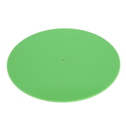 GRCFUMO 12in Acryl -Plattentable -Matte, Plattenplatten -Slipmat, Plattenspieler -Matte, Plattenplatte für Musiker, Ingenieure und Produzenten (Green) von Grcfumo