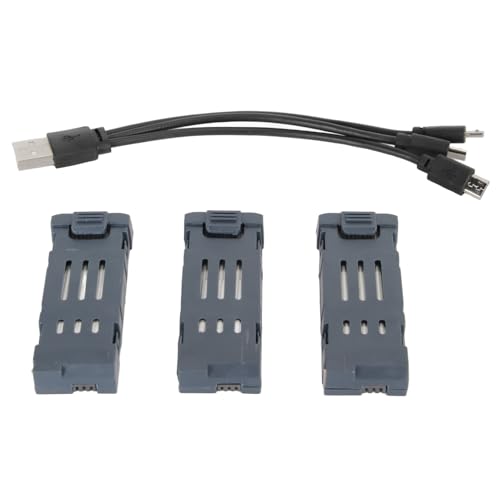 GRCFUMO 3PCS 3,7 V 600 mAH UAV -Lithiumbatterie, Quadcopter -Lithiumbatterie mit hoher Kapazität mit Ladungskabel, RC -Drohne -Lithiumbatterie für E58 E68 JY109 998Pro GRCFUMO 3PCS 3,7 V 600 mAH UAV -Lithiumbatterie, Quadcopter -Lithiumbatterie mit hoher Kapazität mit Ladungskabel, RC -Drohne -Lithiumbatterie für E58 E68 JY109 998Pro von Grcfumo