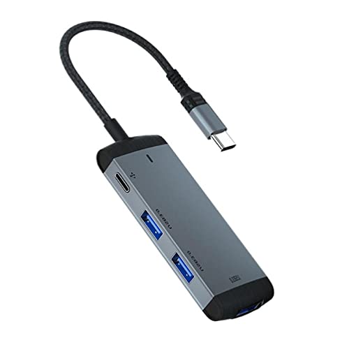 4 in 1 HUB USB 3.0 HUB 5Gbps Fast Type-C Dockingstation USB 3.0 Splitter Adapter Aluminiumlegierung USB 3.0 Adapter für Laptop von Greabuy