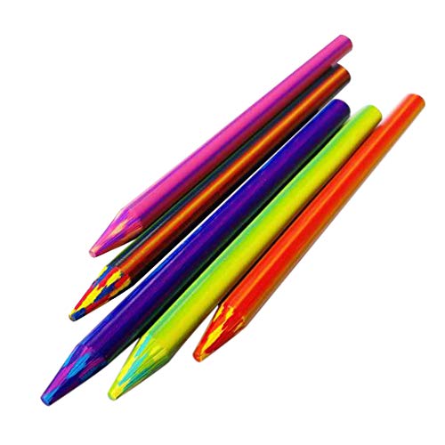 Für Kreative Regenbogenstifte Nachfüllungen 5 6 Mm Mine 3-in-1-Farben Künstlerbleistiftminen Zum Skizzieren Schattieren Färben 5 Bleistifte Für Kinder von Greabuy