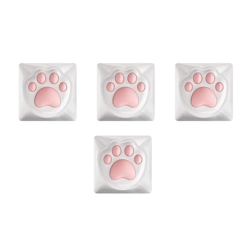 Greabuy 4 Stück und Katzenklauen-Tastenkappen, 3D-Tastenkappen, OEM-Profil-Tastenkappen für mechanische Tastaturen Greabuy 4 Stück und Katzenklauen-Tastenkappen, 3D-Tastenkappen, OEM-Profil-Tastenkappen für mechanische Tastaturen von Greabuy