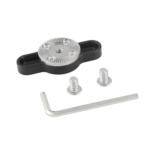 Greabuy Aluminium-Standard-Anschlusshalterung mit M6-Gewinde und 1/4-20-Gewindeschrauben für Kamerakäfig, Zubehörgriff Greabuy Aluminium-Standard-Anschlusshalterung mit M6-Gewinde und 1/4-20-Gewindeschrauben für Kamerakäfig, Zubehörgriff von Greabuy