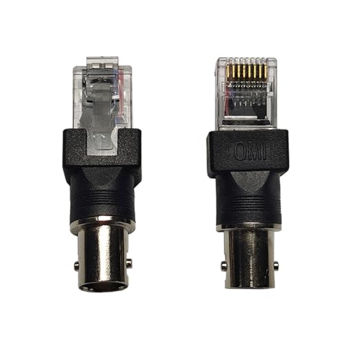 Greabuy BNC auf RJ45 Konverter, Adapter, BNC-Buchse auf RJ45-Stecker, Koaxial-Barrels, Koppler-Adapter, Anschlüsse für Leitung Greabuy BNC auf RJ45 Konverter, Adapter, BNC-Buchse auf RJ45-Stecker, Koaxial-Barrels, Koppler-Adapter, Anschlüsse für Leitung von Greabuy