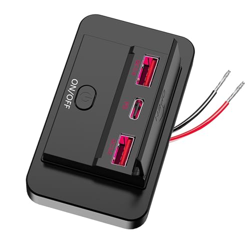 Greabuy Doppel USB & PD3.0 Typ C Autoladegerät 12V-24V, wasserdichte Schnellladebuchse für Fahrzeug LKW Reise Greabuy Doppel USB & PD3.0 Typ C Autoladegerät 12V-24V, wasserdichte Schnellladebuchse für Fahrzeug LKW Reise von Greabuy