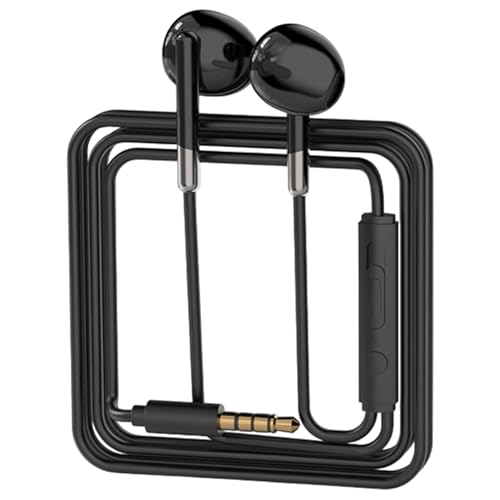 Greabuy HiFi-Stereo-Kopfhörer, halbe In-Ear-Kopfhörer mit Mikrofon und Kabelsteuerung, 3,5 mm/USB C, geräuschisolierend Greabuy HiFi-Stereo-Kopfhörer, halbe In-Ear-Kopfhörer mit Mikrofon und Kabelsteuerung, 3,5 mm/USB C, geräuschisolierend von Greabuy