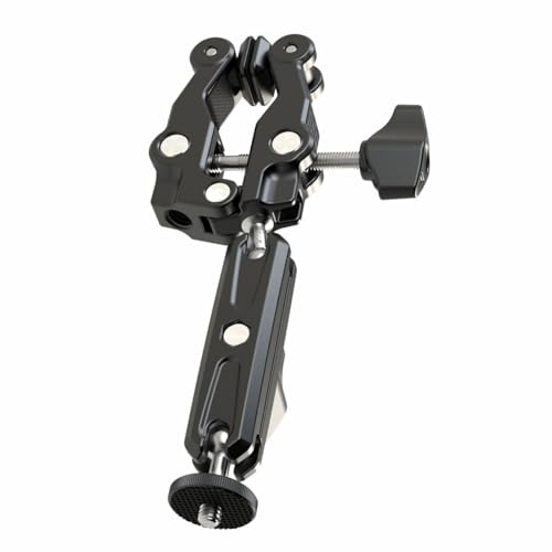 Greabuy Super Clamp Mount Bracket 360 Grad Kugelkopf Halterung Clip für Kamera und Fülllicht von Greabuy