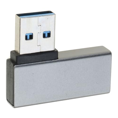 Greabuy USB 3.0 Stecker auf Buchse, rechtwinkliges Design, 5 Gbit/s Datenübertragung, einfache Verbindung für schmale, enge und enge Greabuy USB 3.0 Stecker auf Buchse, rechtwinkliges Design, 5 Gbit/s Datenübertragung, einfache Verbindung für schmale, enge und enge von Greabuy