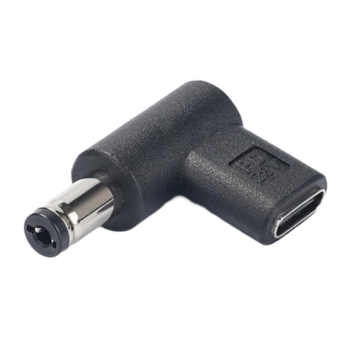 Greabuy USB C auf Stecker DC 5,5 x 2,1 mm/5,5 x 2,5 mm Adapter 90 Grad Ladeanschluss für Handys, Laptops, Router von Greabuy
