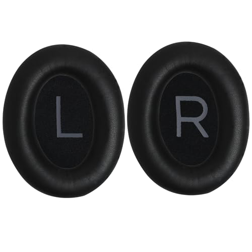 Ersatz-Ohrpolster für QC 45 Kopfhörer, Leder, mit Schaumstoffpolsterung, Ersatzpolster für QuietComfort 45/QC SE, Schwarz Ersatz-Ohrpolster für QC 45 Kopfhörer, Leder, mit Schaumstoffpolsterung, Ersatzpolster für QuietComfort 45/QC SE, Schwarz von Greacesrio