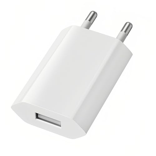 Ladegerät USB Netzteil, 5V/1A USB Ladegerät Universal Stecker Adapter Steckdose Stromadapter Netzstecker Ladestecker für Phone, iWatch, Kameras, Tablets, MP3 Ladegerät USB Netzteil, 5V/1A USB Ladegerät Universal Stecker Adapter Steckdose Stromadapter Netzstecker Ladestecker für Phone, iWatch, Kameras, Tablets, MP3 von Greacesrio