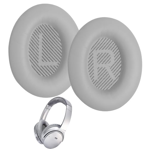 Ohrpolster für Bose QC35 Kopfhörer, professionelle Ersatzpolster für Kopfhörer, kompatibel mit Bose QuietComfort 35 35II 2 15 25 AE2 AE2i AE2w Ersatzpolster Grau Ohrpolster für Bose QC35 Kopfhörer, professionelle Ersatzpolster für Kopfhörer, kompatibel mit Bose QuietComfort 35 35II 2 15 25 AE2 AE2i AE2w Ersatzpolster Grau von Greacesrio