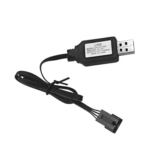 USB Ladegerät RC Kabel Universal mit Anschluss SM-3P Plug für 2S 7,4 V LiPo Akku, kompatibel mit Auto, Boot, Drohne, RC Flugzeuge und anderen ferngesteuerten Spielzeugen von Greacesrio