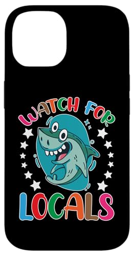 Haie: Achten Sie auf Einheimische Hülle für iPhone 14 von Great White Shark Designs For Kids