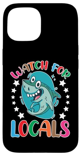 Haie: Achten Sie auf Einheimische Hülle für iPhone 15 Haie: Achten Sie auf Einheimische Hülle für iPhone 15 von Great White Shark Designs For Kids