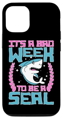 Haie: Es ist eine schlechte Woche, ein Seehund zu sein Hülle für iPhone 12/12 Pro Haie: Es ist eine schlechte Woche, ein Seehund zu sein Hülle für iPhone 12/12 Pro von Great White Shark Designs For Kids