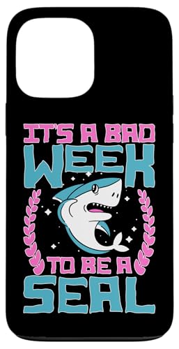Haie: Es ist eine schlechte Woche, ein Seehund zu sein Hülle für iPhone 13 Pro Max von Great White Shark Designs For Kids