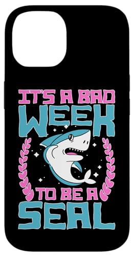 Haie: Es ist eine schlechte Woche, ein Seehund zu sein Hülle für iPhone 14 Haie: Es ist eine schlechte Woche, ein Seehund zu sein Hülle für iPhone 14 von Great White Shark Designs For Kids