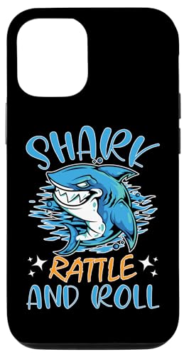 Haie: Hai, Rassel und Rolle Hülle für iPhone 12/12 Pro von Great White Shark Designs For Kids
