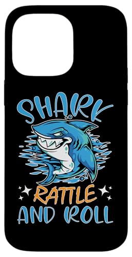 Haie: Hai, Rassel und Rolle Hülle für iPhone 14 Pro Max von Great White Shark Designs For Kids