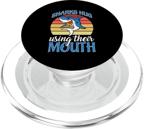 Haie: Haie umarmen sich mit ihrem Mund PopSockets PopGrip für MagSafe von Great White Shark Designs For Kids