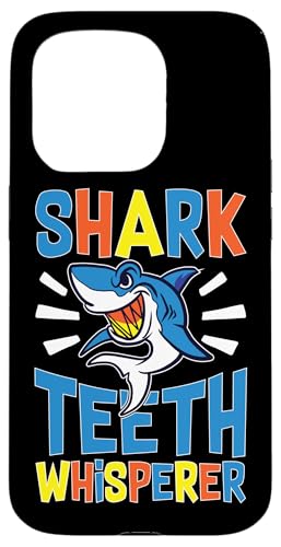Haie: Haifischzahnflüsterer Hülle für iPhone 15 Pro Haie: Haifischzahnflüsterer Hülle für iPhone 15 Pro von Great White Shark Designs For Kids