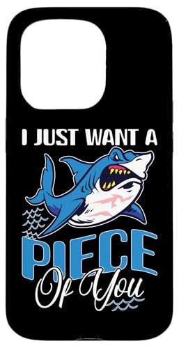 Haie: Ich will nur ein Stück von dir Hülle für iPhone 15 Pro Haie: Ich will nur ein Stück von dir Hülle für iPhone 15 Pro von Great White Shark Designs For Kids
