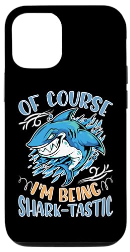 Haie: Natürlich bin ich Haifisch-Tastic Hülle für iPhone 12/12 Pro von Great White Shark Designs For Kids