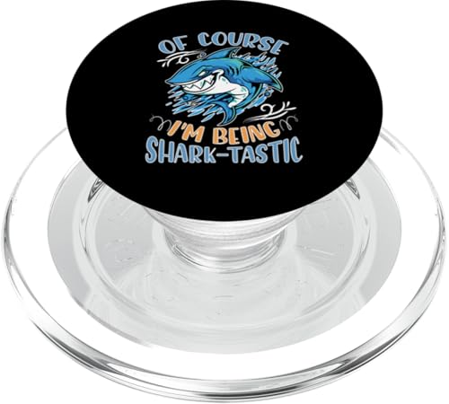 Haie: Natürlich bin ich Haifisch-Tastic PopSockets PopGrip für MagSafe von Great White Shark Designs For Kids